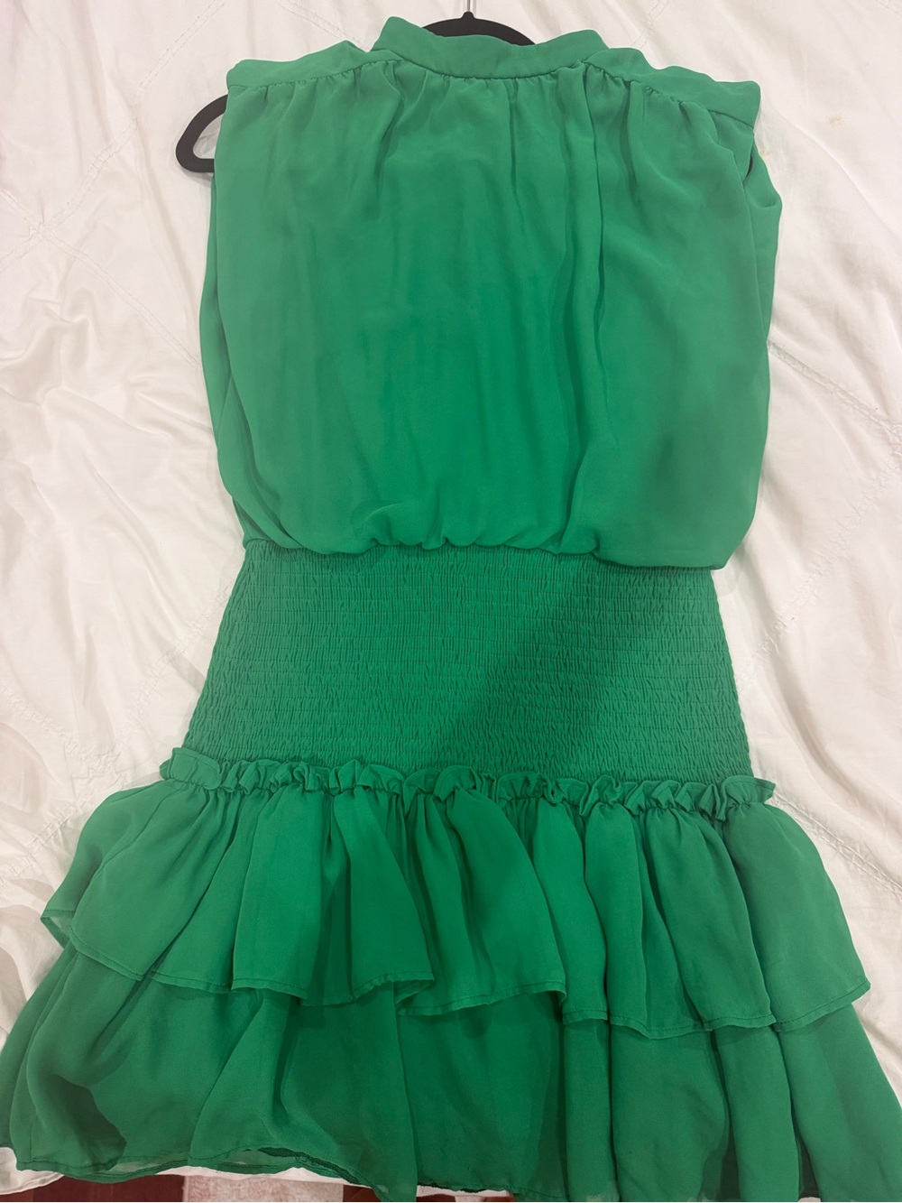 TCEC Green Ruffled Mini Dress - Picture 2 of 5